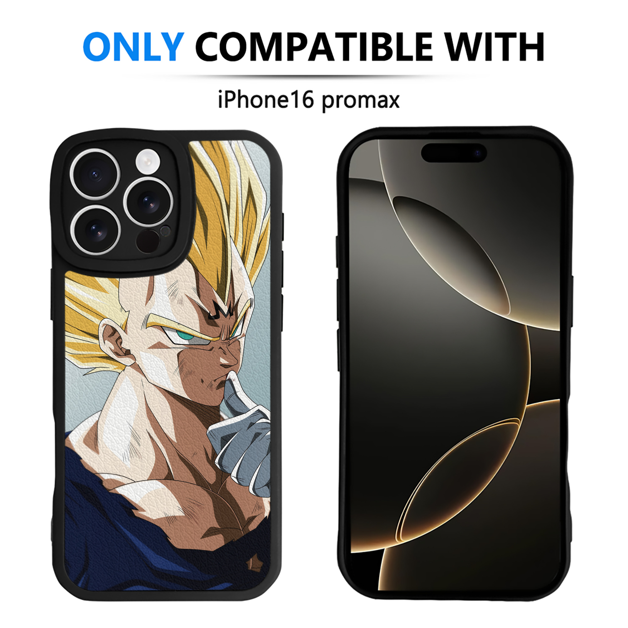 （画像用） ドラゴンボール DRAGON BALL 【iPhone 16シリーズ対応】シリコンスマホケース（レザー調） 材質：シリコン